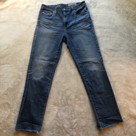 AG Adriano Goldschmied Denim The Isabelle High-Rise Straight Crop size 27 - Picture 4 of 16